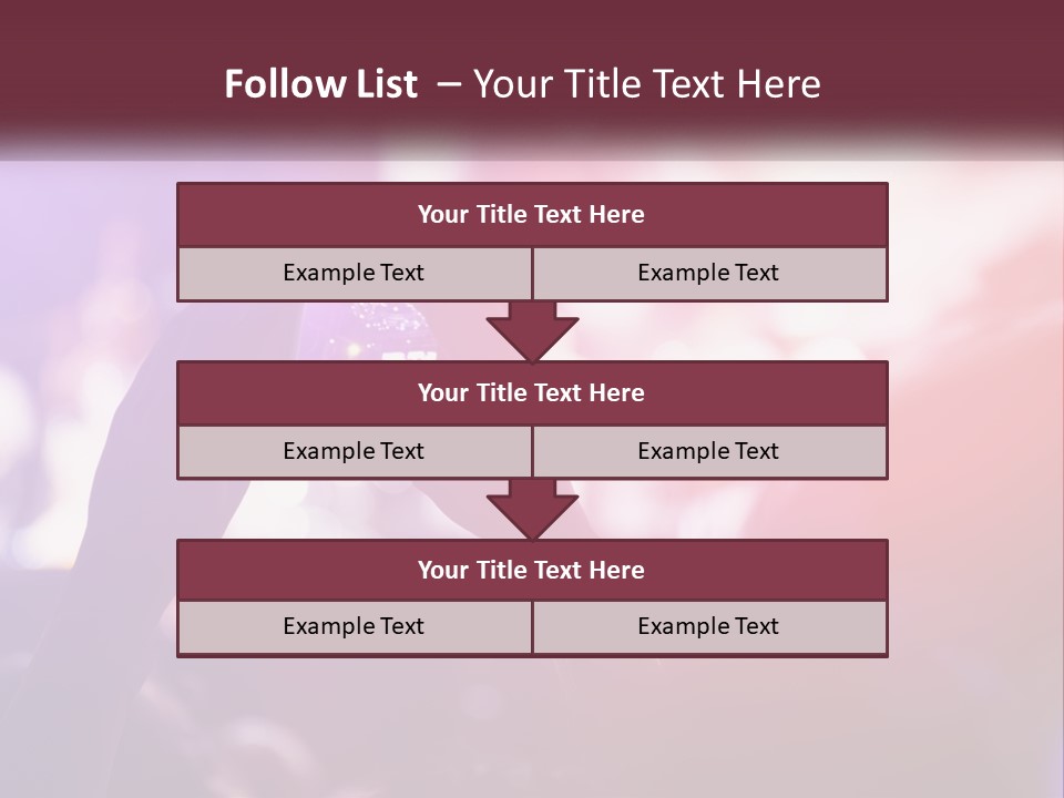 Record A Concert On The Phone PowerPoint Template