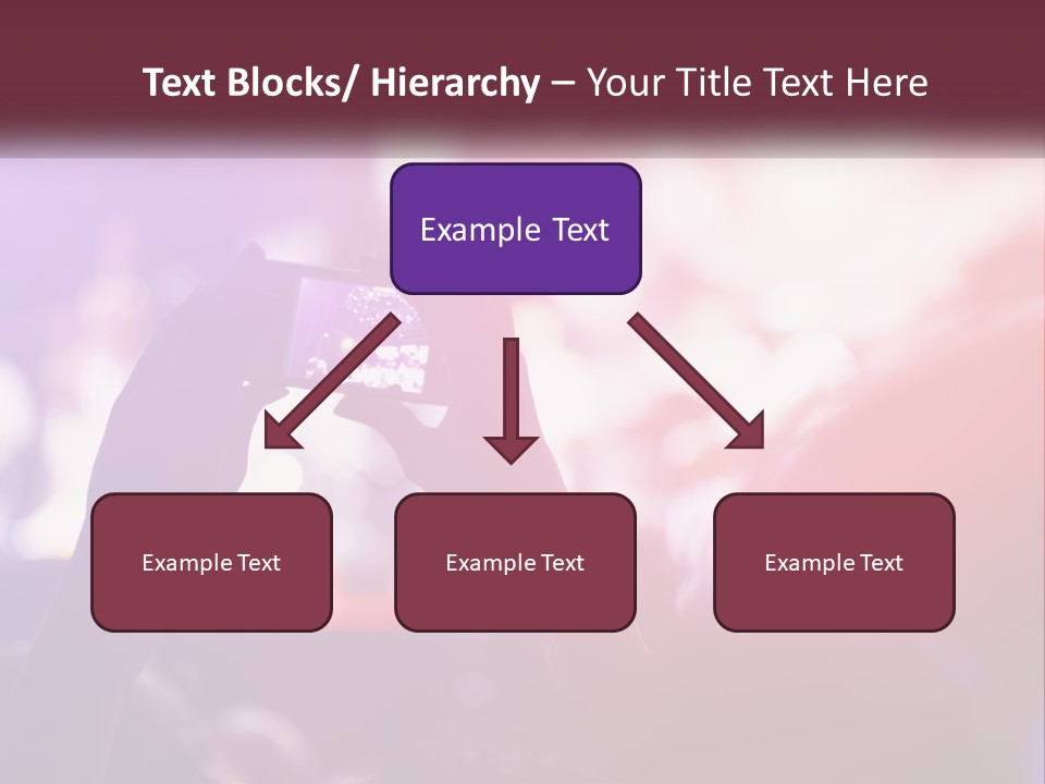 Record A Concert On The Phone PowerPoint Template