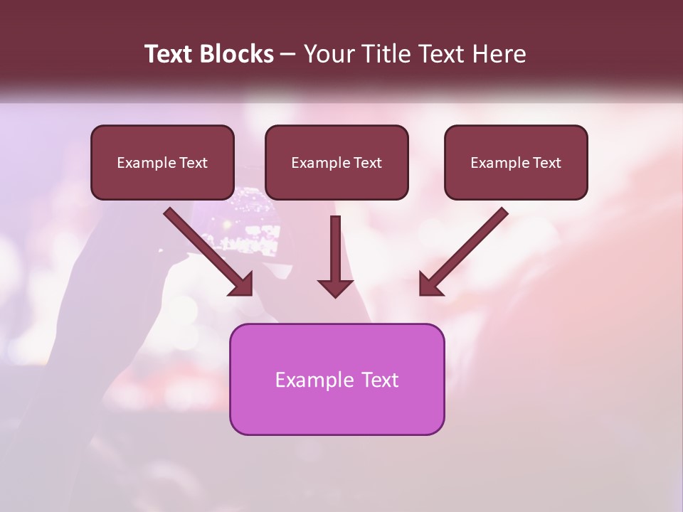 Record A Concert On The Phone PowerPoint Template