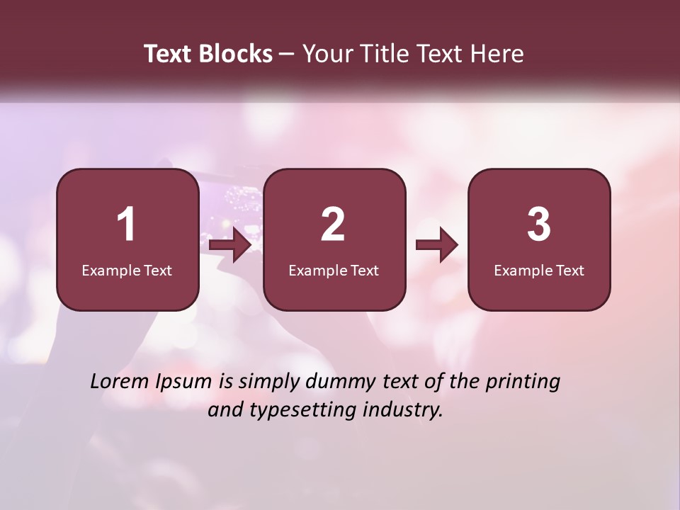 Record A Concert On The Phone PowerPoint Template
