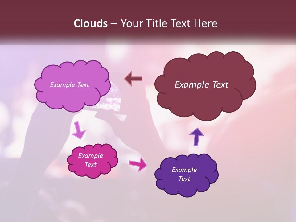 Record A Concert On The Phone PowerPoint Template