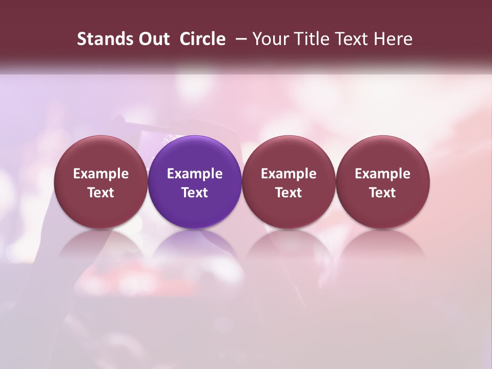 Record A Concert On The Phone PowerPoint Template