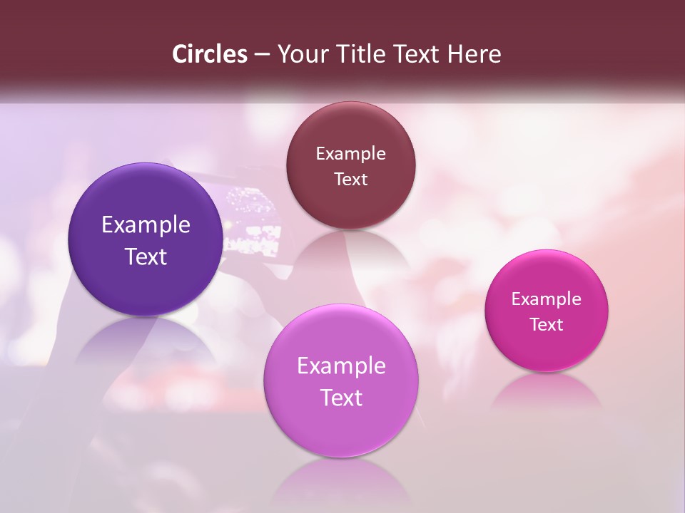 Record A Concert On The Phone PowerPoint Template