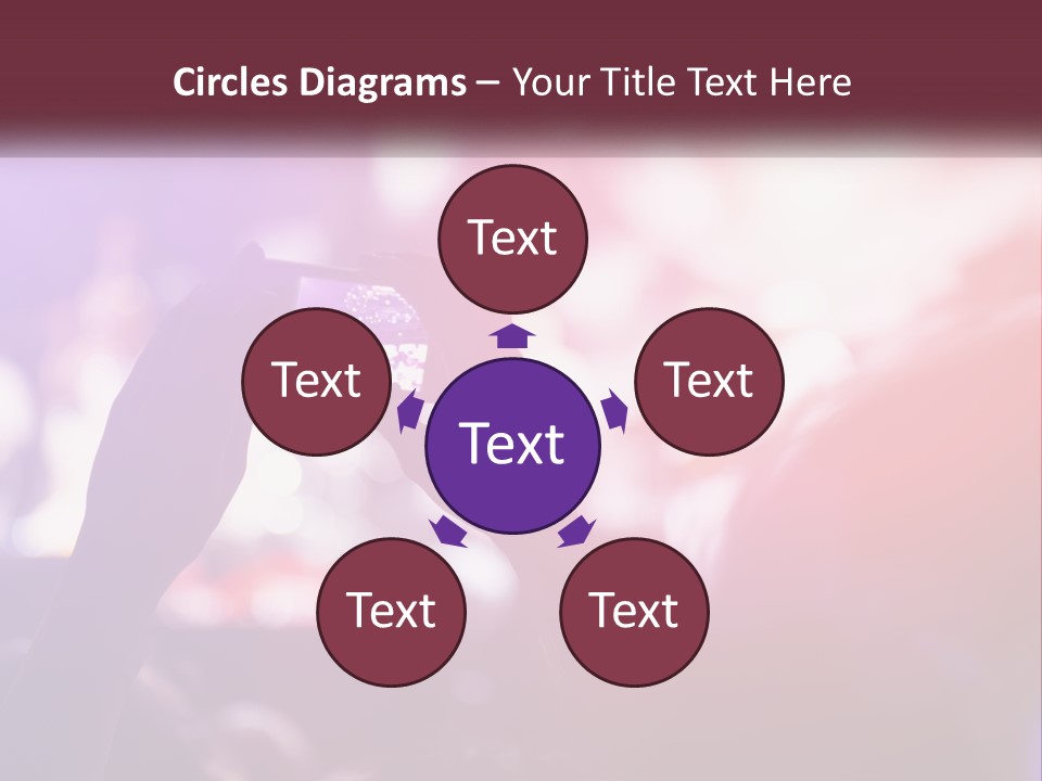 Record A Concert On The Phone PowerPoint Template