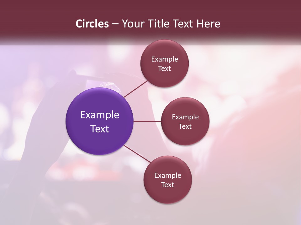 Record A Concert On The Phone PowerPoint Template