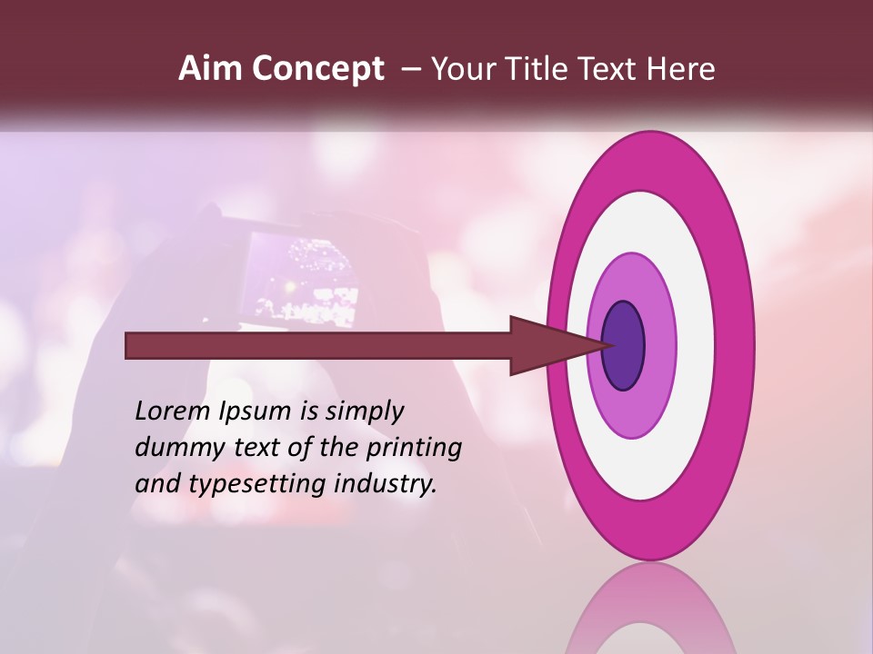 Record A Concert On The Phone PowerPoint Template