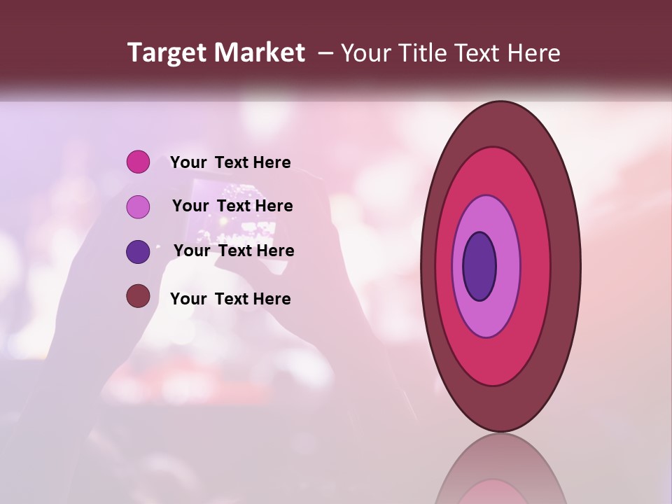 Record A Concert On The Phone PowerPoint Template