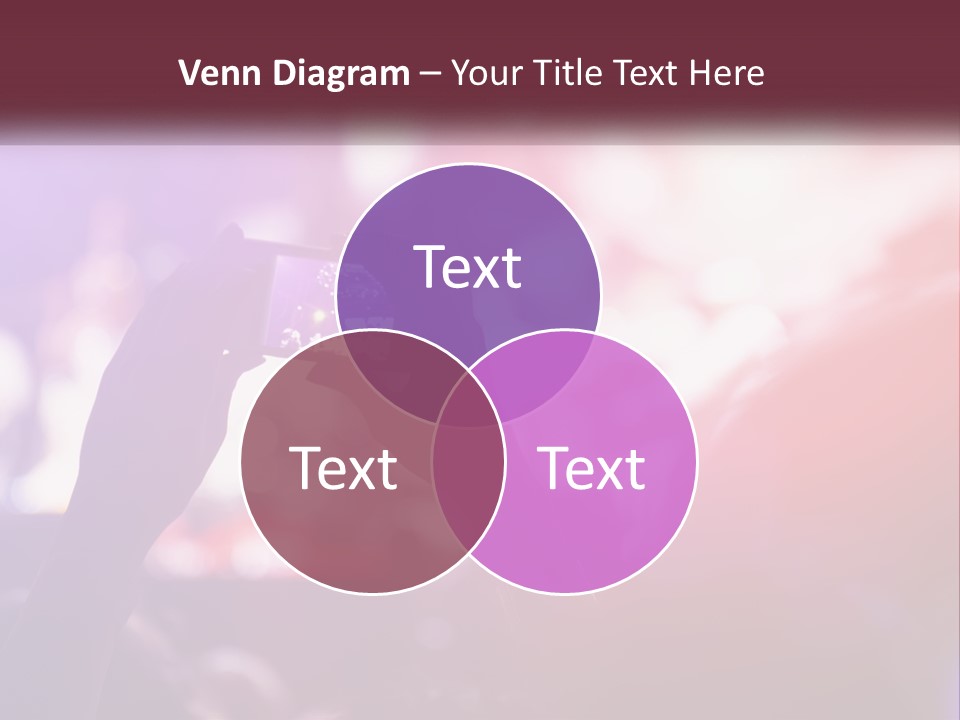 Record A Concert On The Phone PowerPoint Template