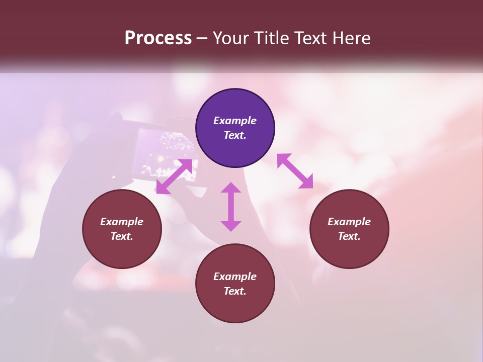Record A Concert On The Phone PowerPoint Template
