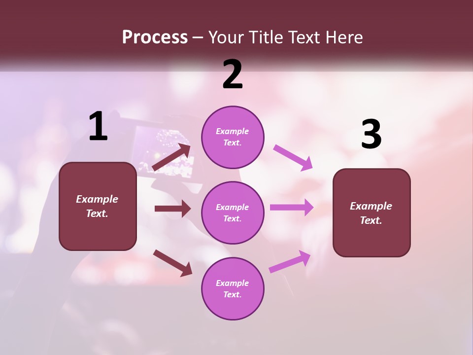 Record A Concert On The Phone PowerPoint Template