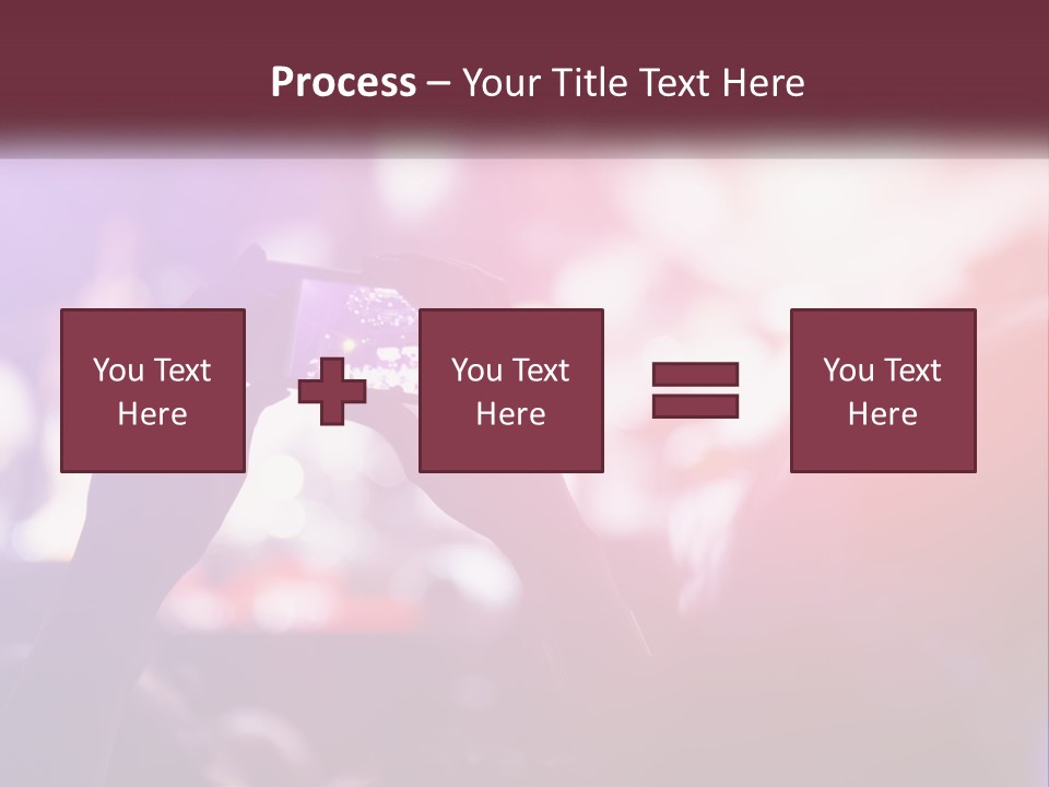 Record A Concert On The Phone PowerPoint Template