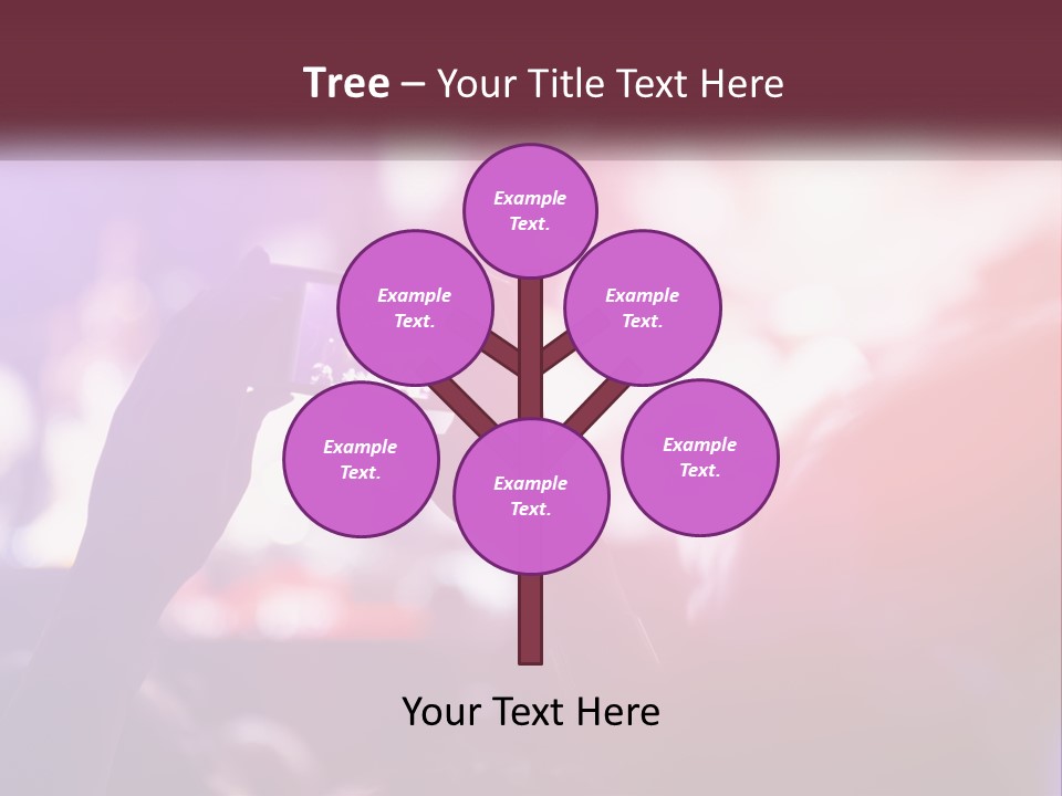 Record A Concert On The Phone PowerPoint Template