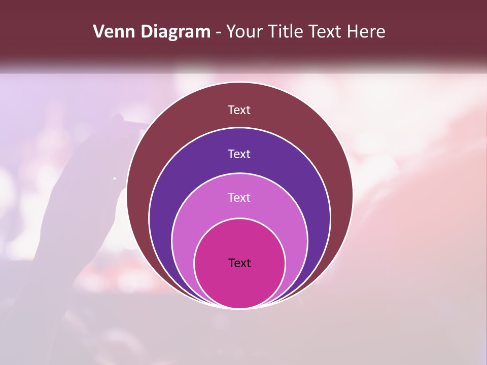 Record A Concert On The Phone PowerPoint Template