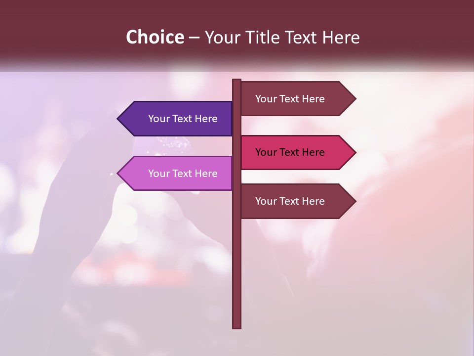 Record A Concert On The Phone PowerPoint Template