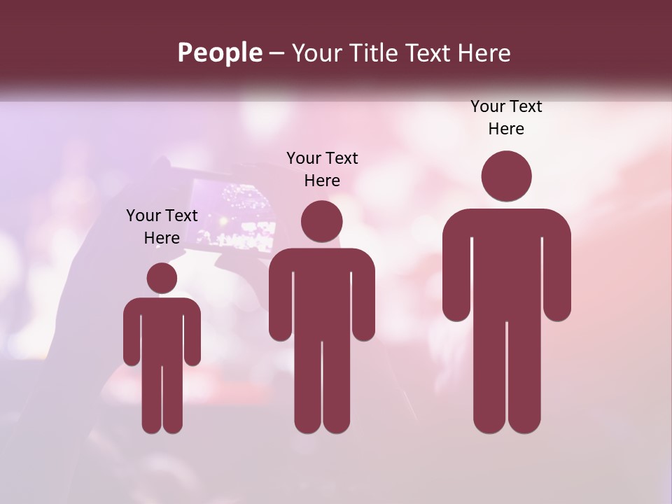 Record A Concert On The Phone PowerPoint Template