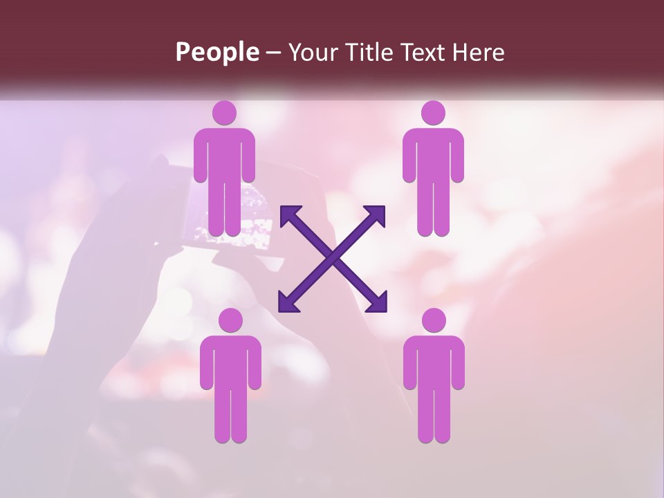 Record A Concert On The Phone PowerPoint Template