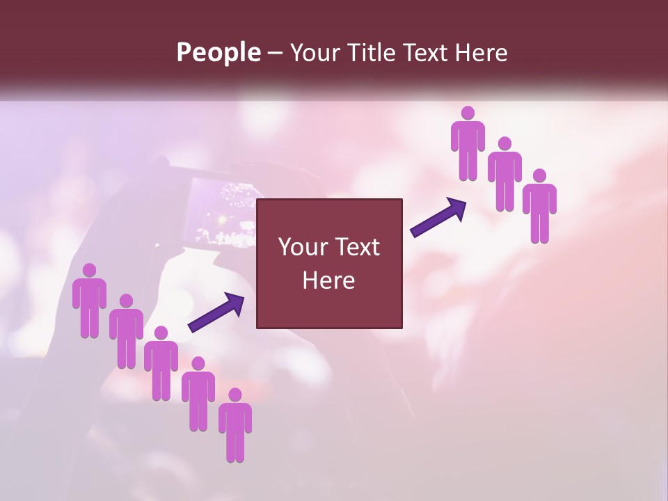Record A Concert On The Phone PowerPoint Template