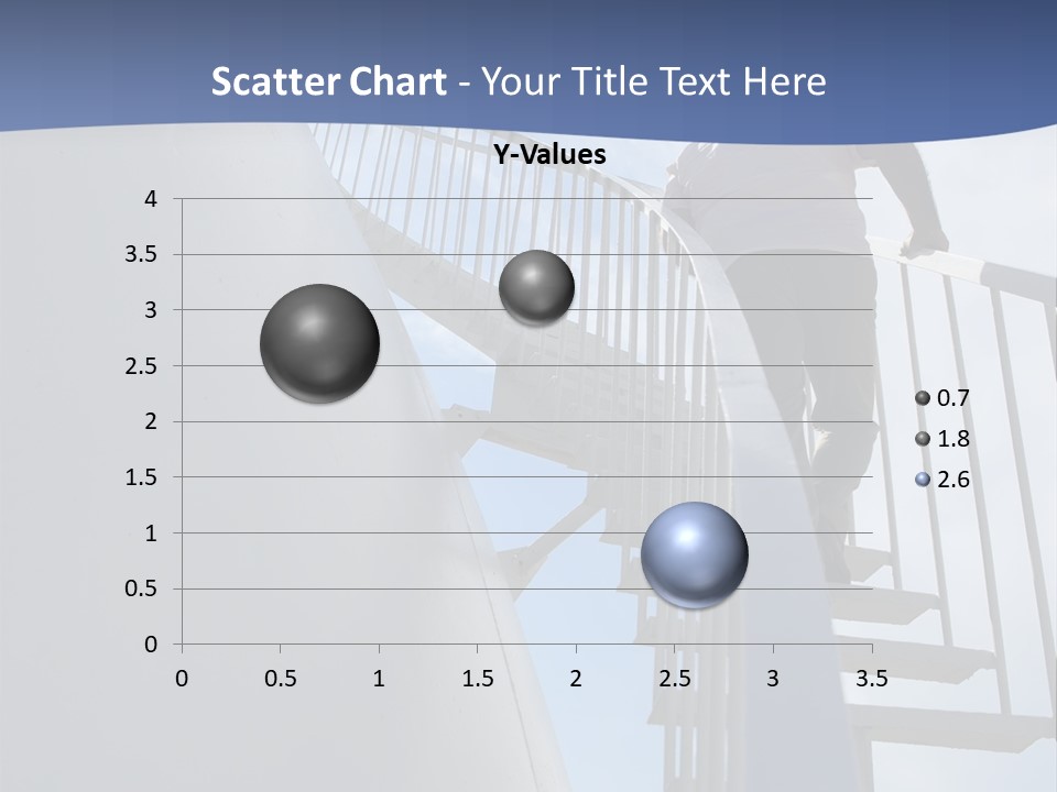 The Man Climbs The Stairs PowerPoint Template