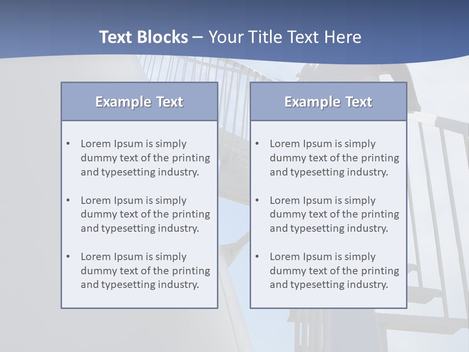 The Man Climbs The Stairs PowerPoint Template