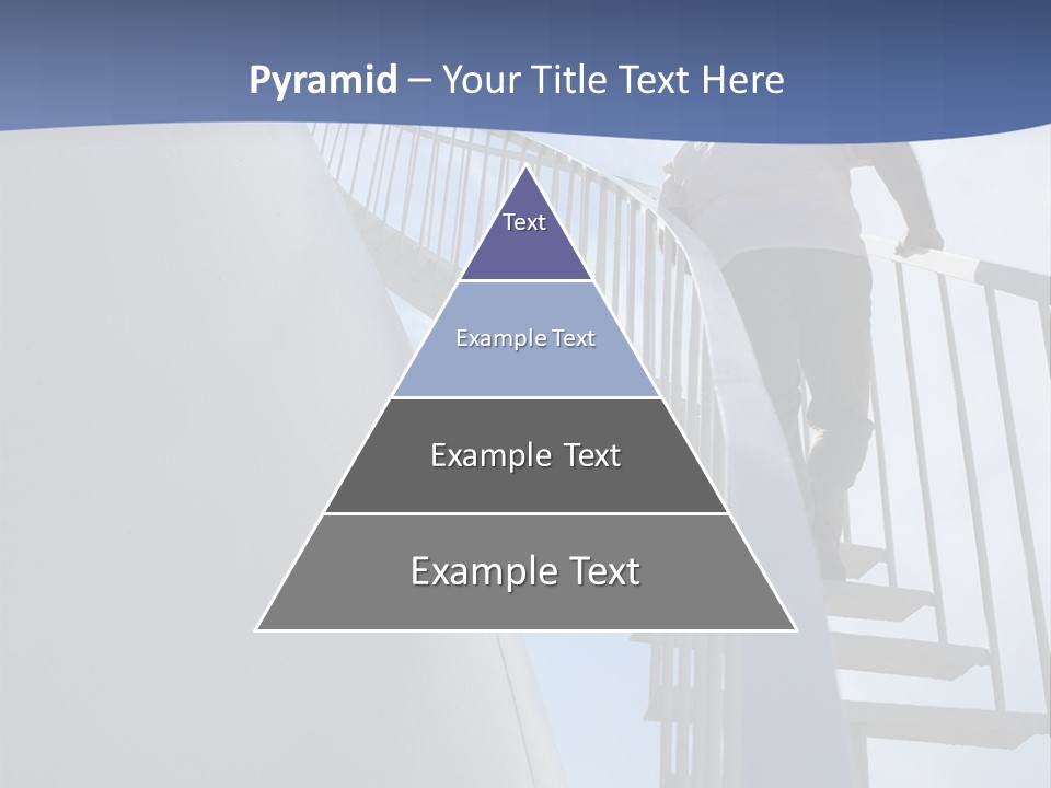 The Man Climbs The Stairs PowerPoint Template