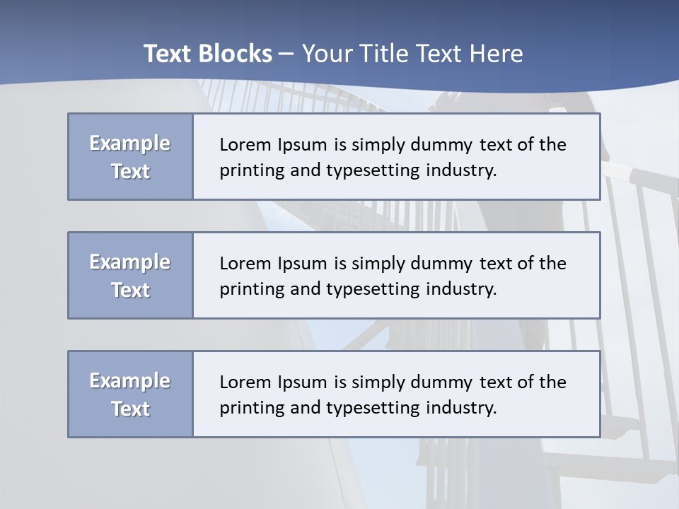 The Man Climbs The Stairs PowerPoint Template