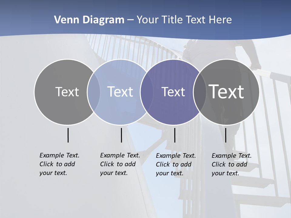 The Man Climbs The Stairs PowerPoint Template