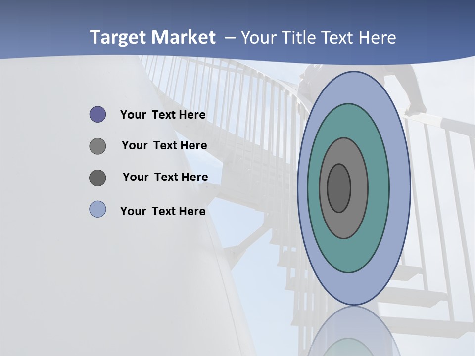 The Man Climbs The Stairs PowerPoint Template