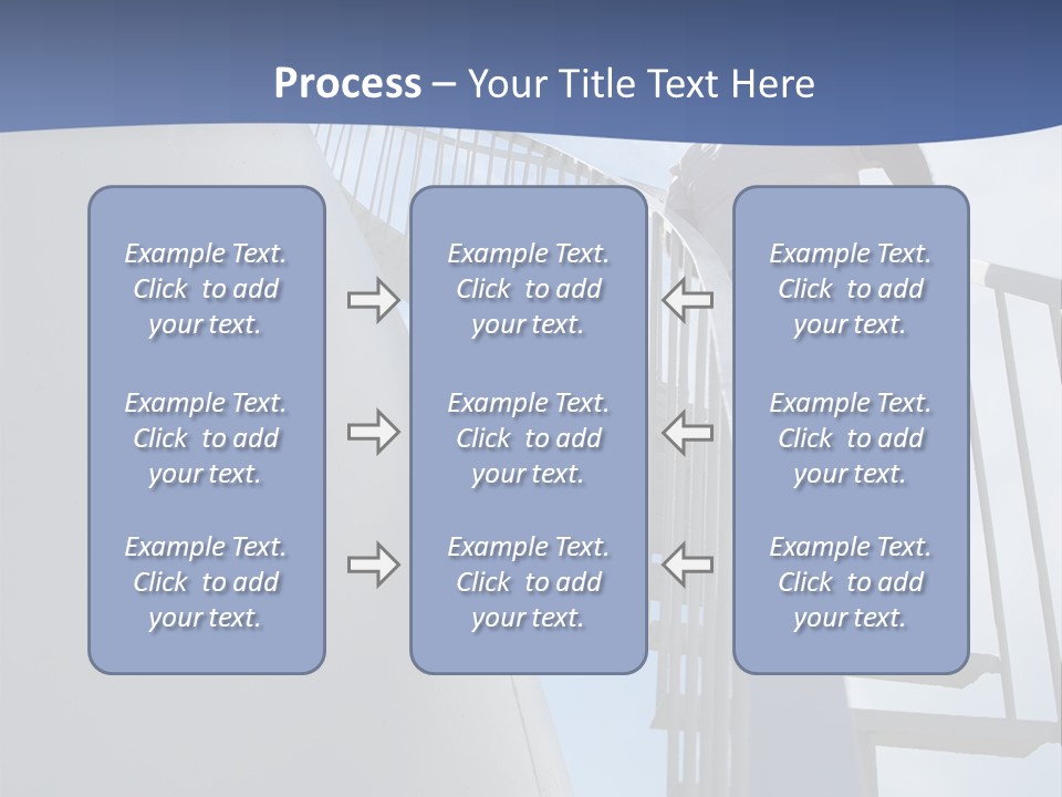 The Man Climbs The Stairs PowerPoint Template