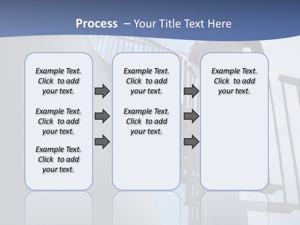 The Man Climbs The Stairs PowerPoint Template