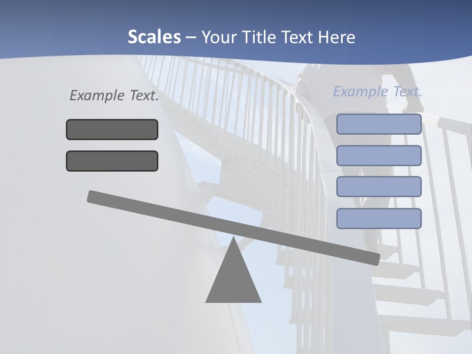 The Man Climbs The Stairs PowerPoint Template