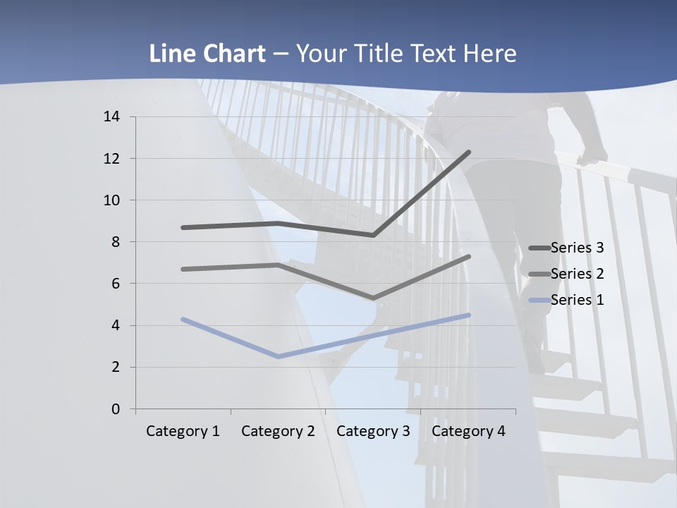 The Man Climbs The Stairs PowerPoint Template