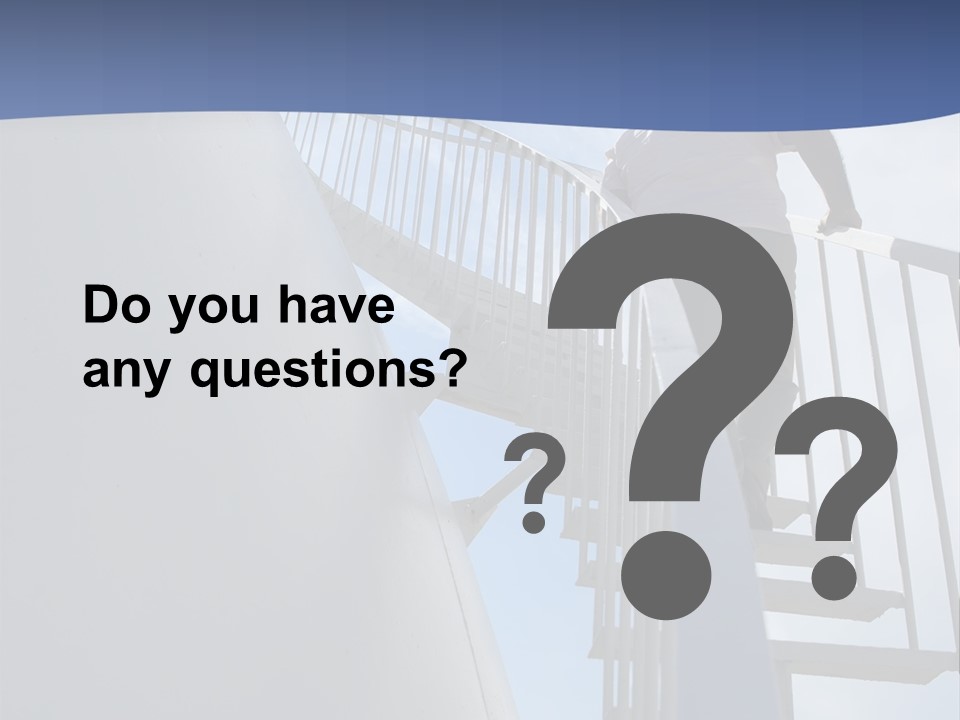 The Man Climbs The Stairs PowerPoint Template