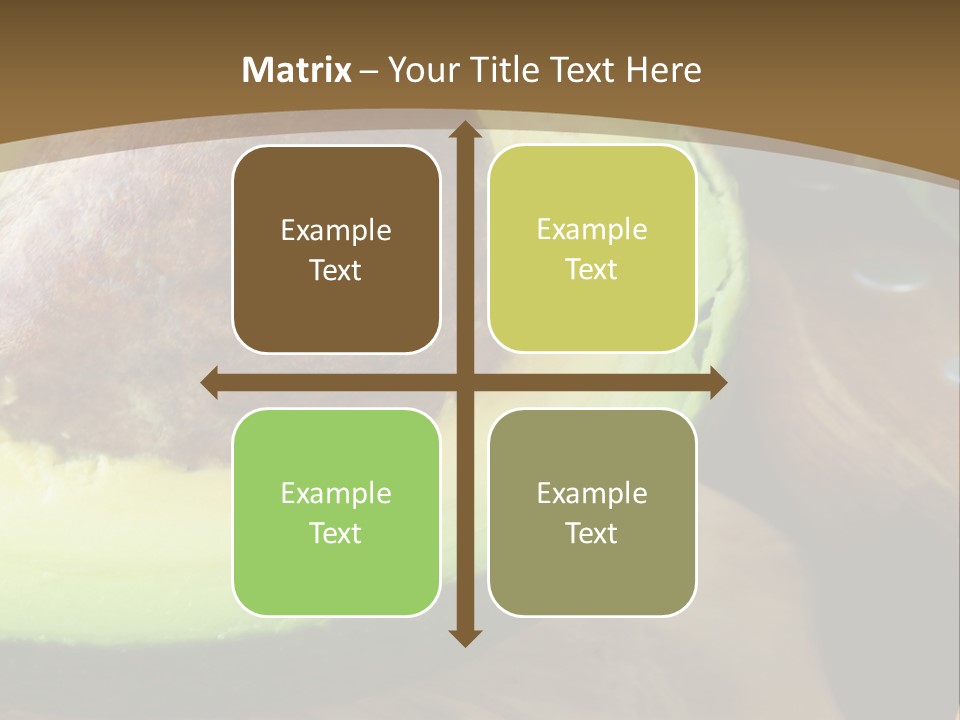 Half An Avocado PowerPoint Template