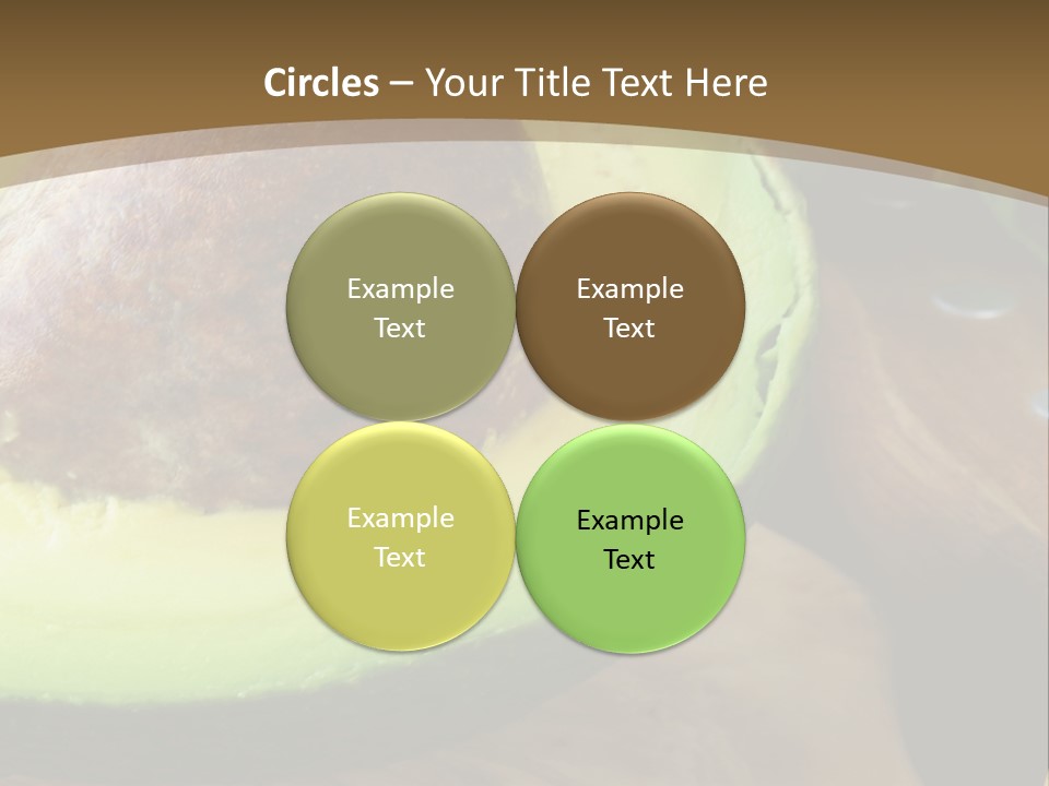 Half An Avocado PowerPoint Template