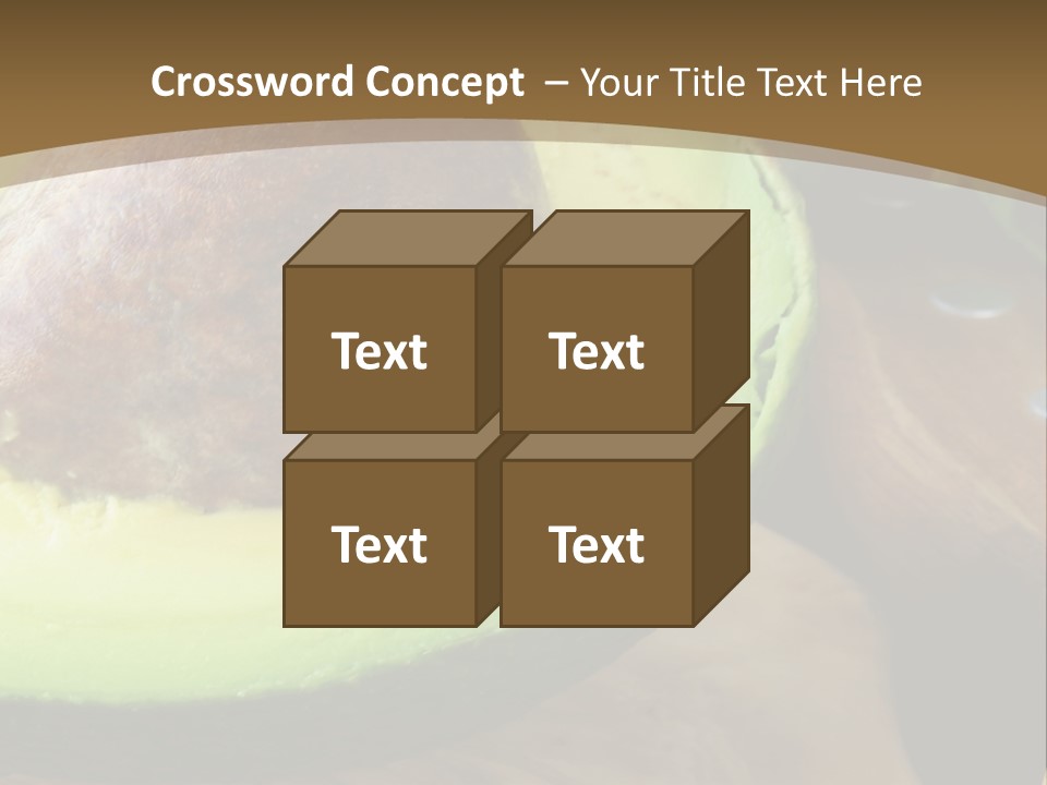 Half An Avocado PowerPoint Template