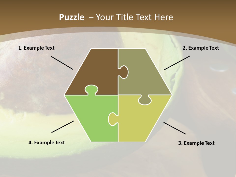 Half An Avocado PowerPoint Template