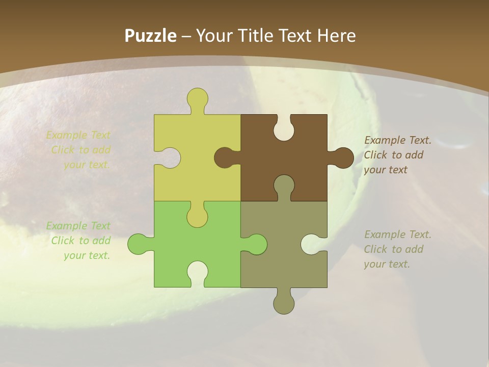 Half An Avocado PowerPoint Template