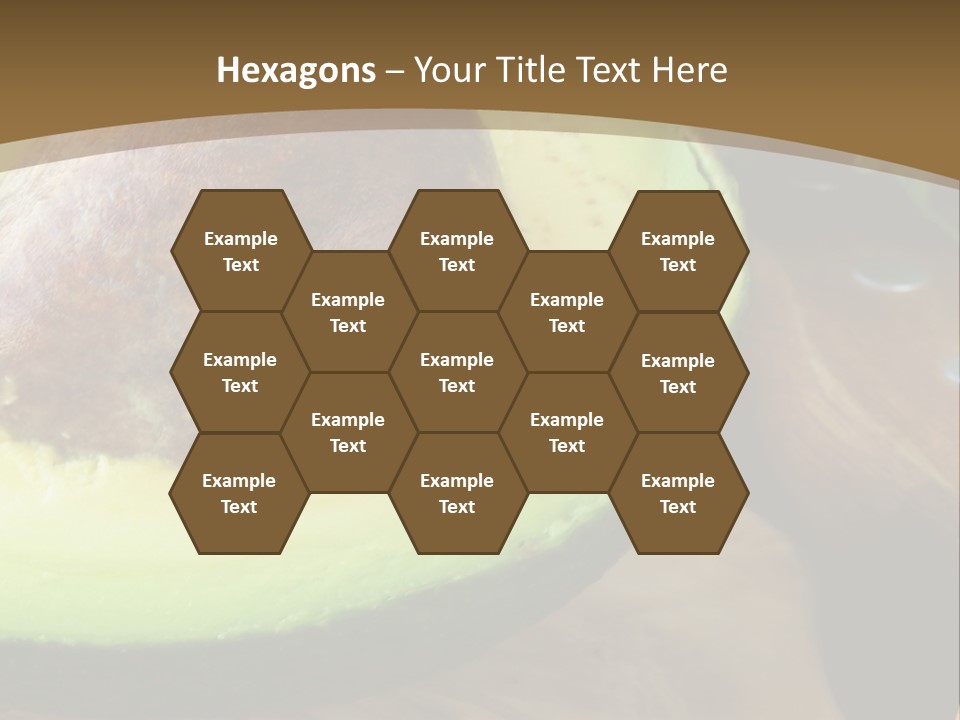 Half An Avocado PowerPoint Template