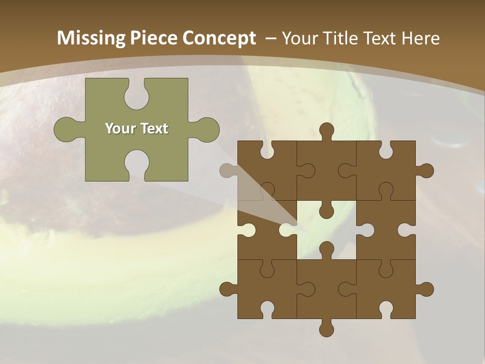 Half An Avocado PowerPoint Template