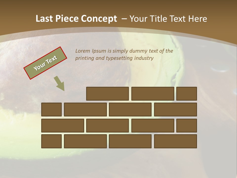 Half An Avocado PowerPoint Template