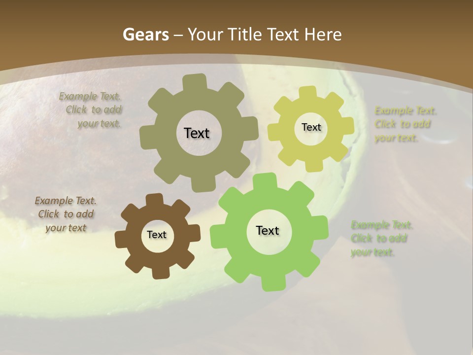 Half An Avocado PowerPoint Template