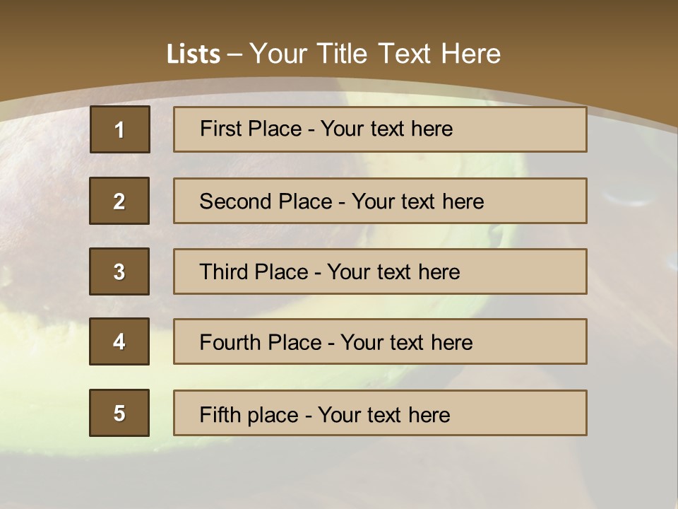 Half An Avocado PowerPoint Template