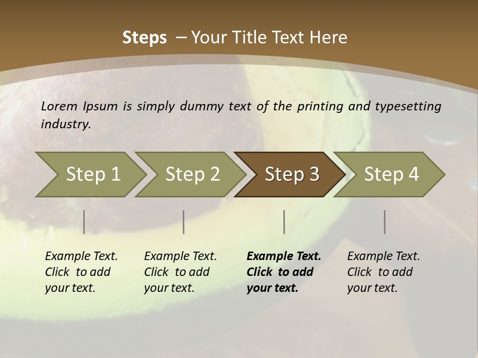 Half An Avocado PowerPoint Template