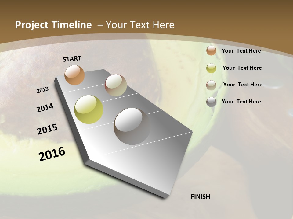 Half An Avocado PowerPoint Template