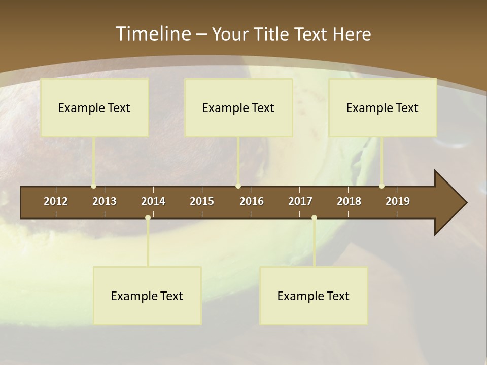 Half An Avocado PowerPoint Template