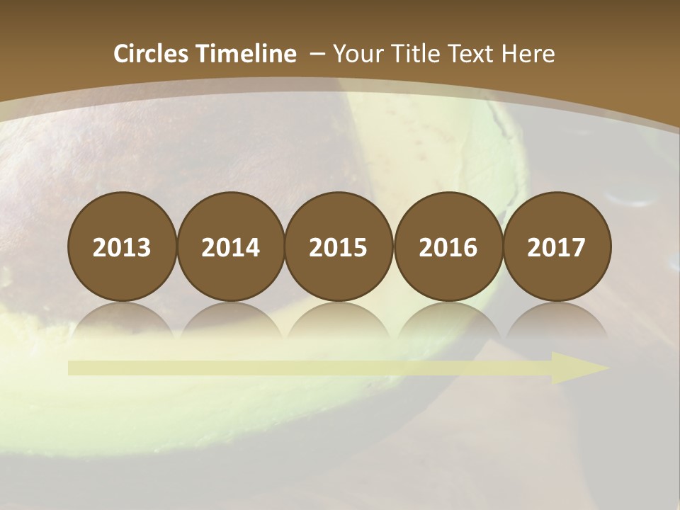 Half An Avocado PowerPoint Template