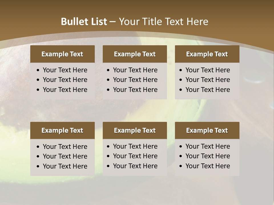 Half An Avocado PowerPoint Template