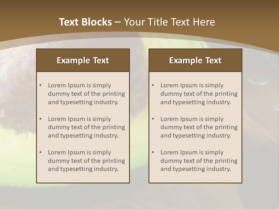 Half An Avocado PowerPoint Template