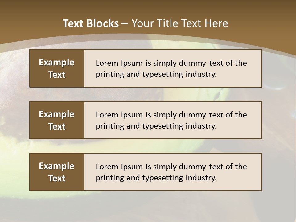 Half An Avocado PowerPoint Template