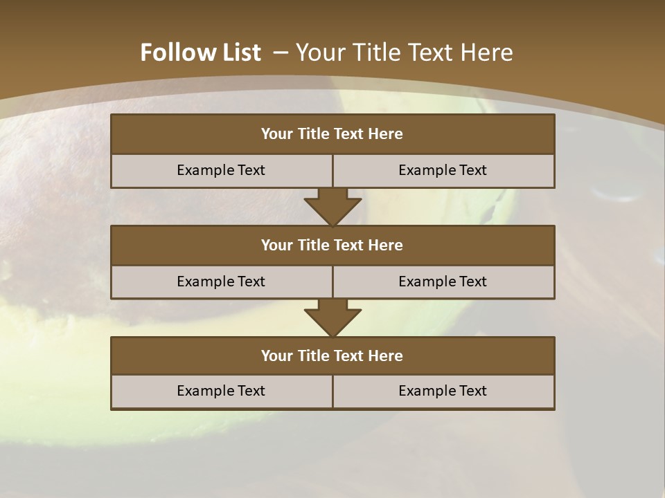 Half An Avocado PowerPoint Template
